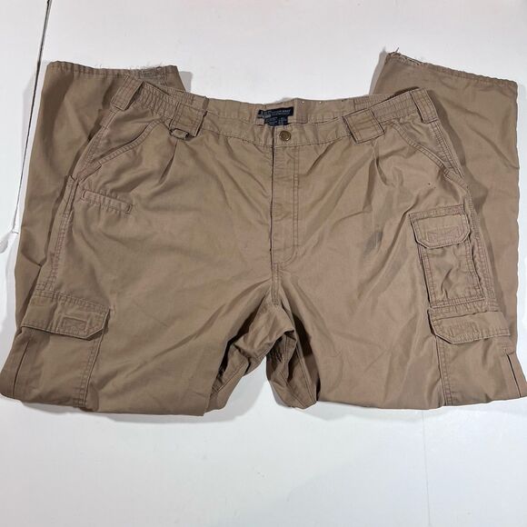 511 Tactical Series Cargo Pants Tan Khaki Men's 42x32 Stained - Picture 3 of 11
